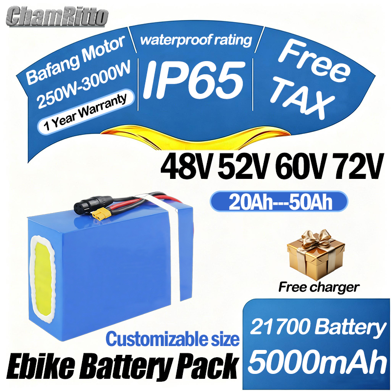 60V 50Ah Electric Scooter Battery - แบตเตอรี่จักรยานไฟฟ้า 60V 72V 2000W กำลังไฟ 1500W