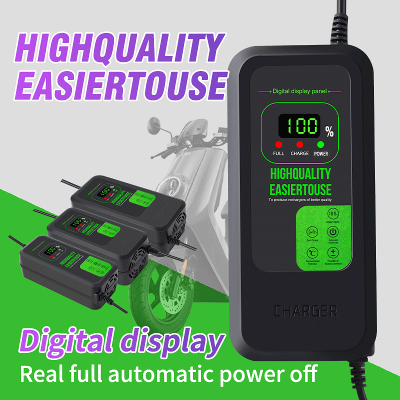 84V 20A Smart Charger - อัพเกรดใหม่เครื่องชาร์จแบตเตอรี่ลิเธียม 36V 42V / 48V 54.6V