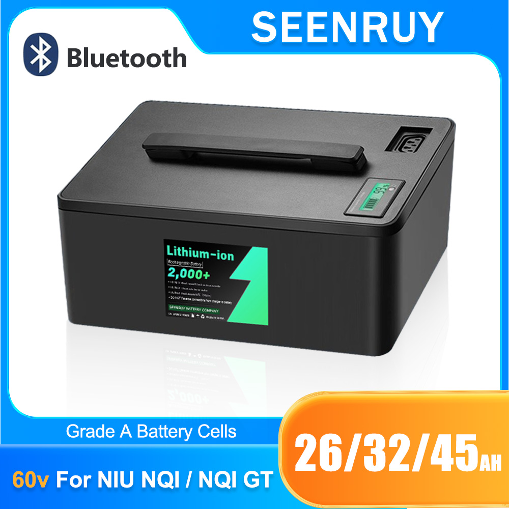 60V 50Ah Electric Scooter Battery - แบตเตอรี่ลิเธียมไอออนแท้ NIU รุ่นเปลี่ยนทดแทน 60v 26Ah 32Ah