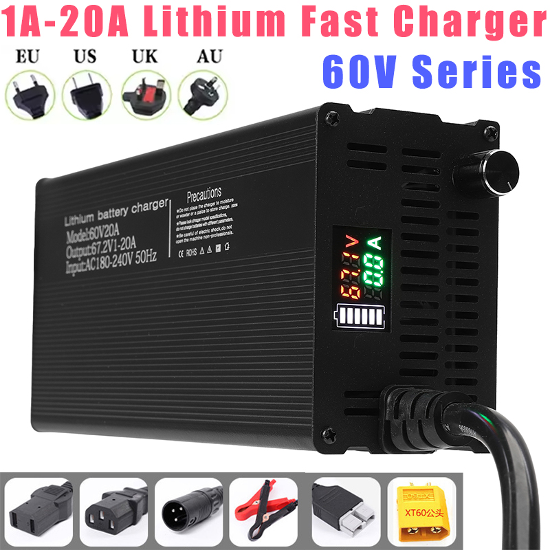 เครื่องชาร์จแบตเตอรี่ลิเธียม ป - 84V 20A Smart Charger บทวิจารณ์และราคา