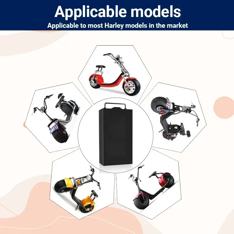 แบตเตอรี่ฮาร์เลย์ 60V 20Ah/30A - 60V 50Ah Electric Scooter Battery บทวิจารณ์และราคา