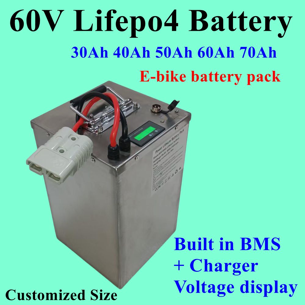 แบตเตอรี่ LiFepo4 60V 50Ah 60A - 60V 50Ah Electric Scooter Battery บทวิจารณ์และราคา