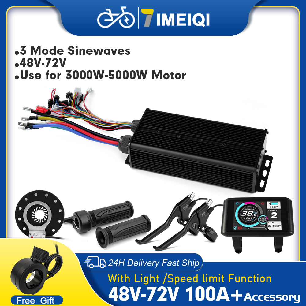 EBike Sine WAVE Controller 100 - 72V 100A Sabvoton Controller บทวิจารณ์และราคา